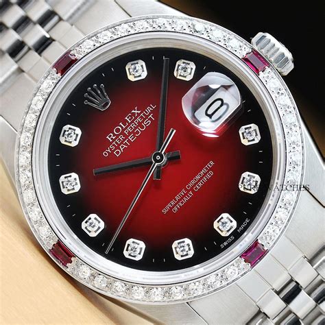 gold rolex datejust ruby|gold Rolex Datejust for sale.